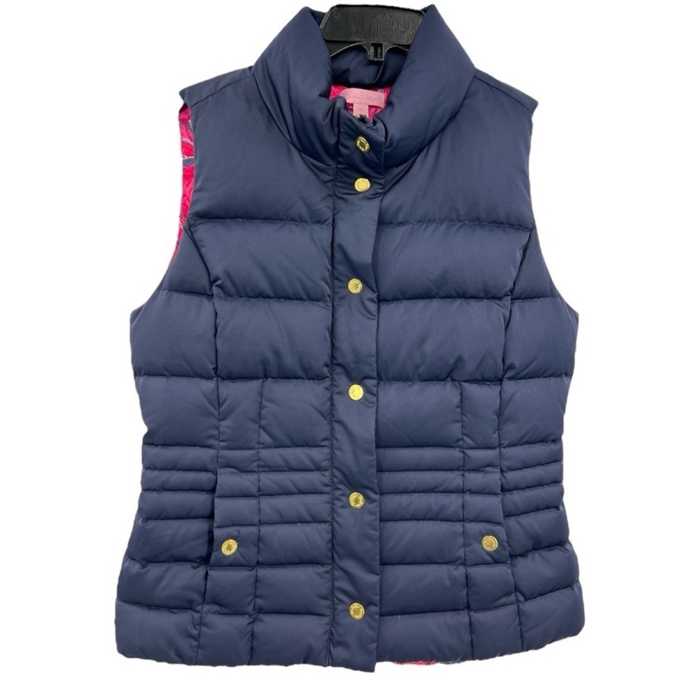 New Lilly Pulitzer True Navy Isabelle Vest - Picture 4 of 15